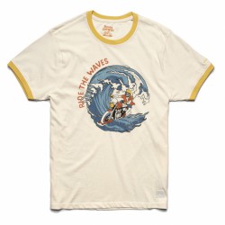 T shirt swirl blanc Royal Enfield