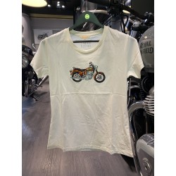 T Shirt Bullet Blanc Royal Enfield Femme