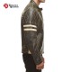 Veste en cuir olive Royal Enfield