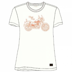 T-shirt femme cruise blanc Royal Enfield